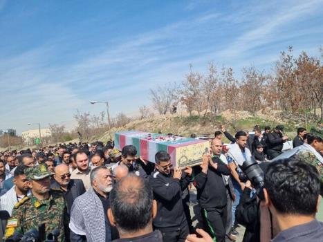 تشییع پیکر شهید گمنام در فدراسیون تیراندازی