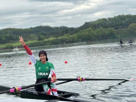 فاطمه مجلل نخستین سهمیه قایقرانی ایران در المپیک را بدست آورد