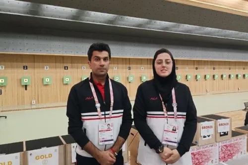 تیم میکس تپانچه ۱۰ متر ایران صاحب نشان برنز شد